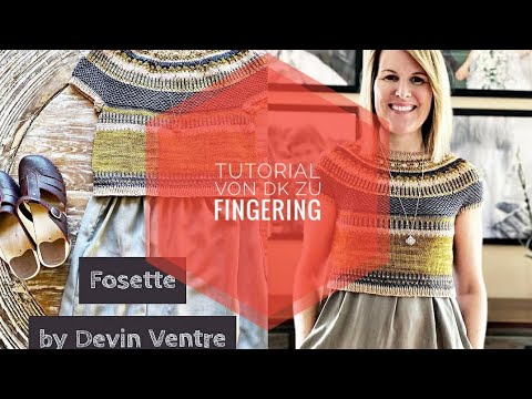 Tutorial - Umrechnen von DK zu Fingering anhand des Fosette Crop