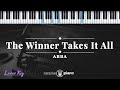 The Winner Takes It All ABBA KARAOKE PIANO LOWER KEY