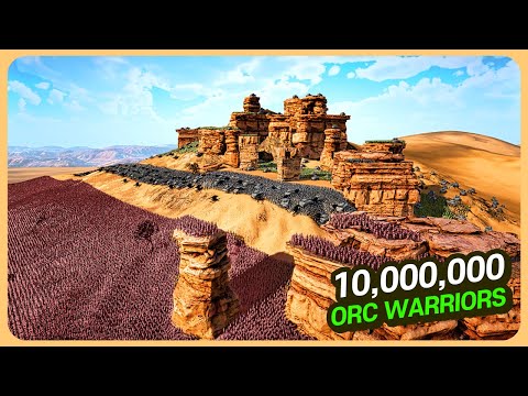 10 MILLION ORC Warriors vs 92,810 WW2 Soldiers - Ultimate Epic Battle Simulator 2 UEBS 2 (4K)