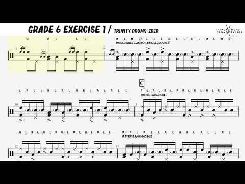 Grade 6 Exercise 1 - Trinity Drums 2020