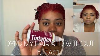 How I Dyed My Hair Red WITHOUT Bleach