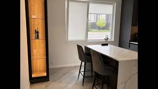 Прямая серая кухня с островом в стиле лофт Проект 110 фото 8