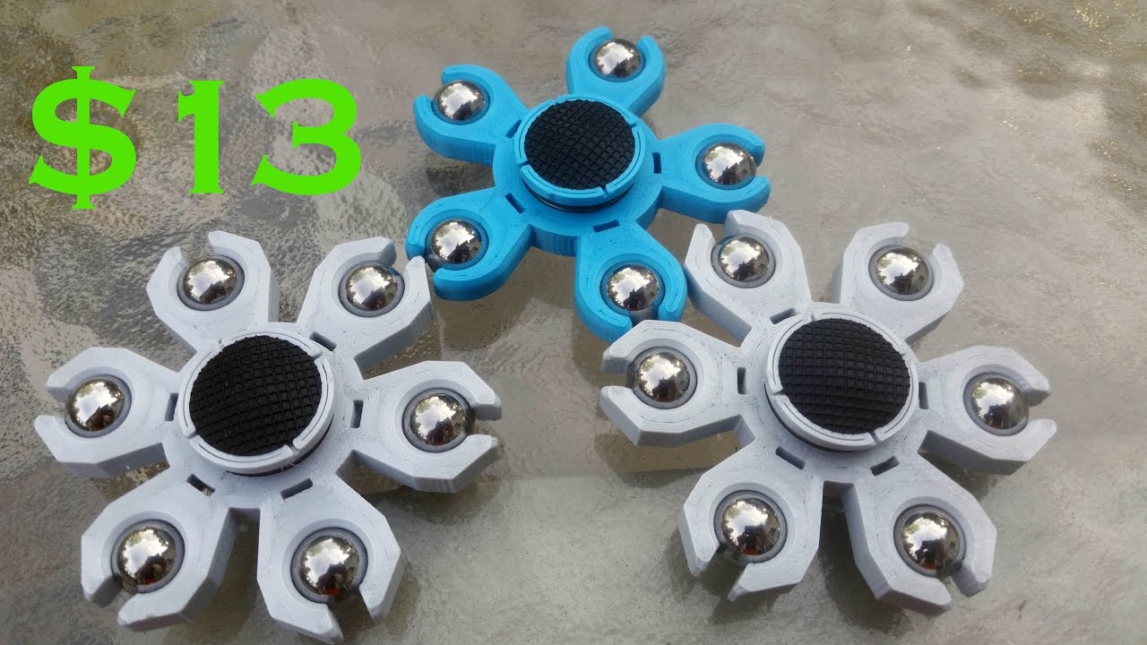 Snowflake and Sakura Fidget Spinner Unboxing, Review, and Giveaway.  Trick Fidget Spinner giveaway