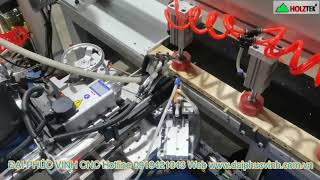 MÁY KHOAN NGANG CNC TỰ ĐỘNG PHUN KEO - ĐÓNG CHỐT Holztek