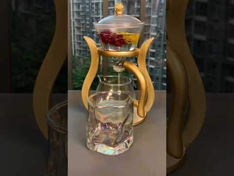 Rose + chrysanthemum, this tea tastes great!#love #tea #yeahfuntea #funtea #teapot