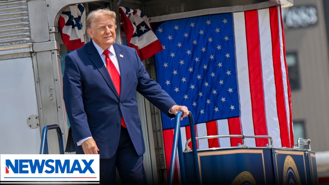 TRUMP TRAIN: President Trump arrives on BNSF Freedom 250 Train