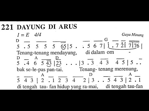[MADAH BAKTI] DAYUNG DI ARUS | Lagu Renungan | MB No. 221 | Lagu Rohani Katolik