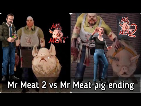 Mr Meat 2 vs Mr Meat 1 game over pig ending