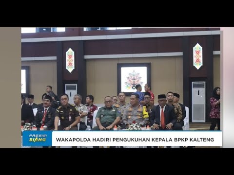 WAKAPOLDA KALTENG HADIRI ACARA PENGUKUHAN KEPALA BPKP KALTENG