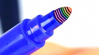 How to make a rainbow Felt-Tip Pen