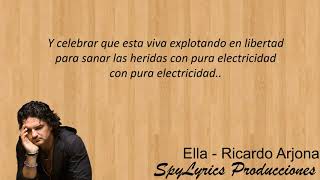 Ella -Ricardo Arjona 2017 Letra
