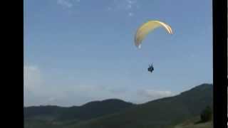 Samsun'da yamaç paraşütü tandem uçuşu