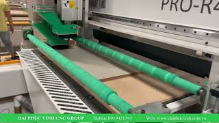 Máy cnc nesting 4 đầu Holztek Pro-r4 option rulo tì phôi {cao cấp}