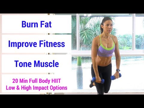 HIIT #49: 20 minute full body HIIT workout to burn fat, build muscle, & increase fitness