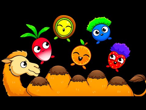 Alice The Camel Funky Fruits Baby Sensory - Funky Veggie's Dance Party! - Fun Video with Music!