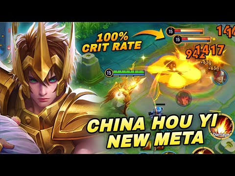 CAN CHINA HOU YI CAN STILL KEEP UP IN THIS META IN RANK GAME! | HOU YI 100% CRIT BUILD & ARCANA