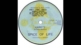 Spice of life - Variety