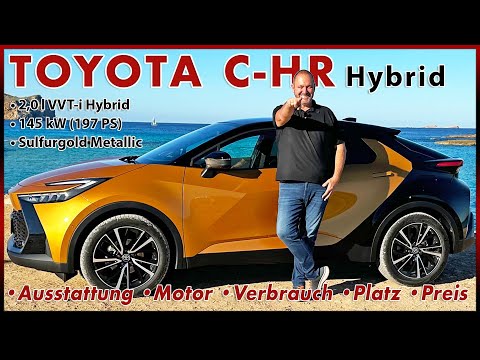 Toyota C-HR 2.0 l Hybrid - Hingucker mit Sparpotential? Test Review Fahren Daten Deutsch 2023
