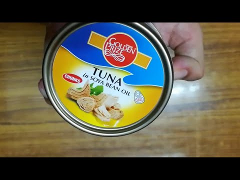 Blue golden prize tuna chunks in olive oil, packaging type: ...