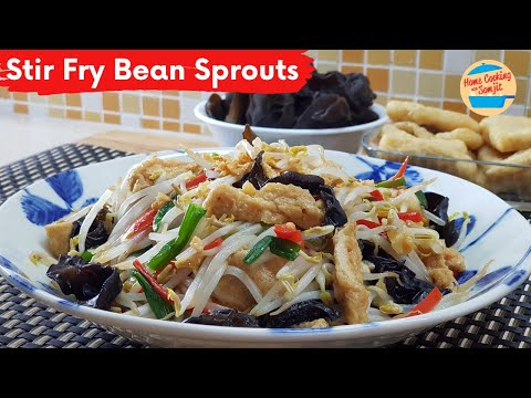 Stir Fry Bean Sprouts in 8 Minutes