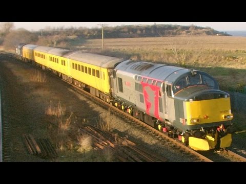 Mostyn & Bagillt 20.1.2017 - Europheonix 37608 & DRS 37604 on test train