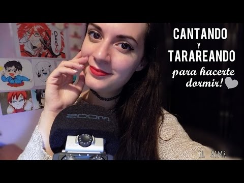 ♡ASMR español♡ CANTANDO y TARAREANDO para hacerte dormir!❤ + Tapping #2♥