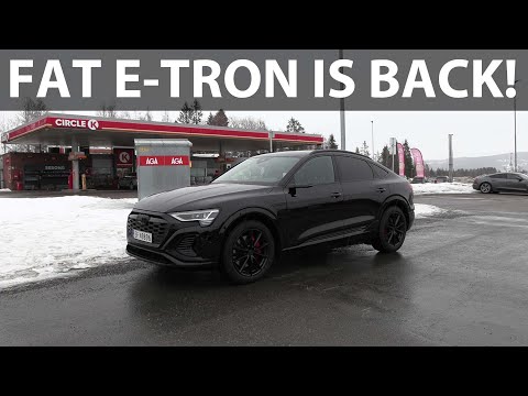  Audi Q8 e-tron 55 Sportback range test video