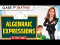 Algebraic Expressions Full Chapter In 1 Video Class 7th Maths Junoon Batch
