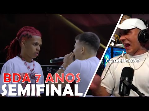 HUDSON REAGINDO BIG MIKE, JOTAPÊ E NEO X THIAGO, APOLLO E BLACK PANTER | SEMIFINAL | BDA 7 ANOS