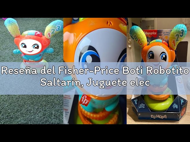 Vídeo relacionado con Fisher-Price Boti Robotito Saltarín, juguete electrónico para aprender letras y números, regalo para bebé +9 meses, versión UK (HJP92)