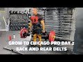 Grow to Chicago Pro Day 2 - Back and Rear Delts