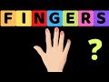 Fingers Name Fingers Index Finger Thumb Finger Human Fingers Fingers In Hand