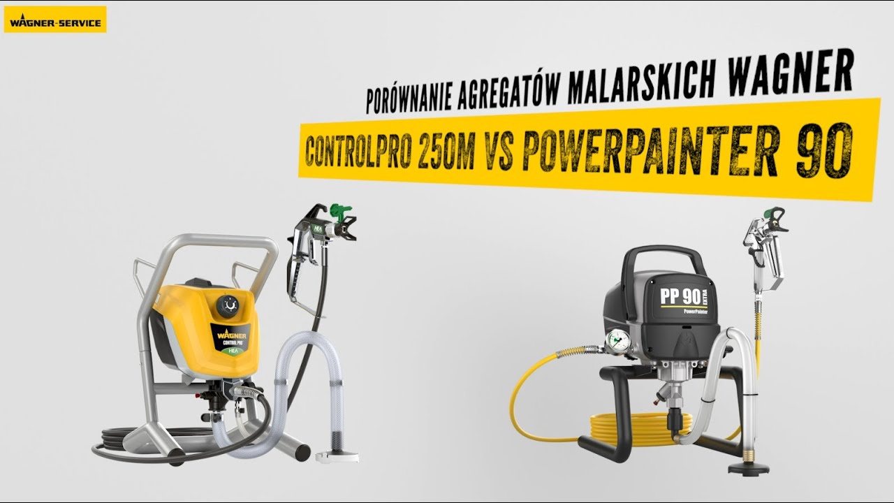Watch Wagner ControlPro 250M vs PowerPainter90 Extra - porównanie agregatów natryskowych now Wagner ControlPro 250M vs PowerPainter90 Extra - porównanie agregatów natryskowych