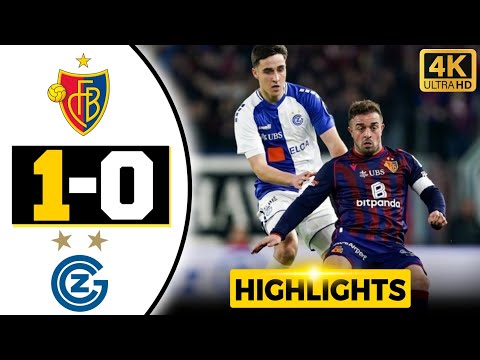 FC Basel Vs Grasshopper Club Zürich 1-0 Swiss Super League Highlights | Basel Grasshopper
