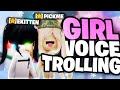 So I Girl VOICE TROLLED As A Pick Me In ROBLOX Voice Chat...