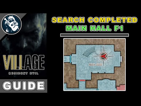 Search Completed: Main Hall F1 in Resident Evil 8 Village | Castle Dimitrescu Items