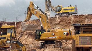 Constr. Site In Action, Cat 395, Cat 777, Cat 14G Grader & Cat D8R - Sotiriadis/Labrianidis - 4k