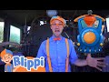 Blippi Explores A Steam Train Blippi Kids Song Spooky Halloween Stories For Kids