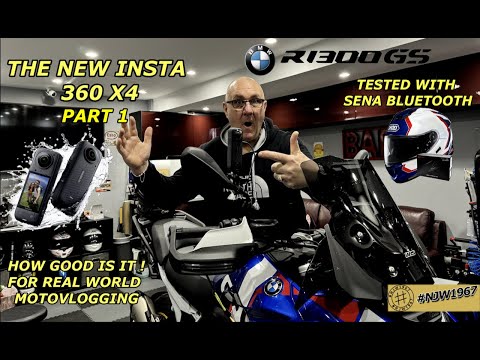 Insta360 X4 8K MotoVlog with Sena SRL3 Shoei Neotec 3 & BMW R1300GS