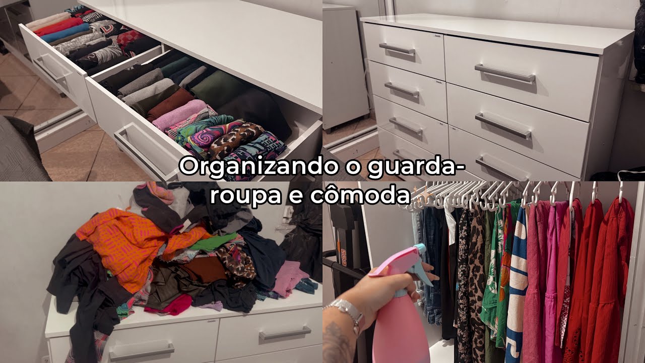 ARRUMANDO O GUARDA-ROUPA E CÔMODA | + dicas de organização😮‍💨🤌🏻 #explorar #guardaroupas