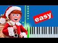 Santa Claus Is Coming To Town Slow Easy Piano Beginner Tutorial