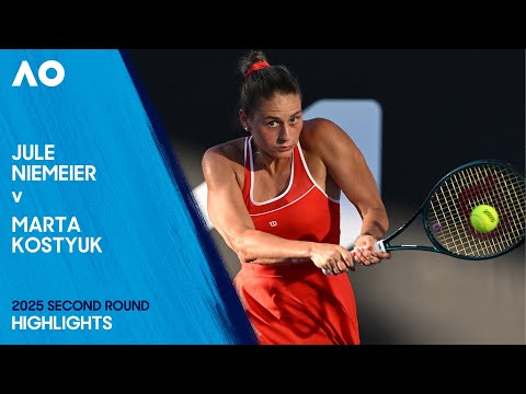 Jule Niemeier v Marta Kostyuk Highlights | Australian Open 2025 Second Round