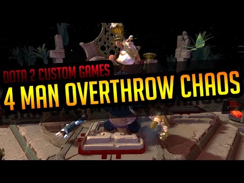 MOST CHAOTIC OVERTHROW GAME! Dota 2 Custom Games