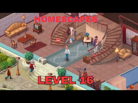 HOMESCAPES LEVEL 16 - Gameplay Walkthrough (iOS,Android Gameplay) HOMESCAPES gameplay