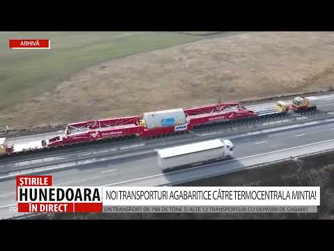 NOI TRANSPORTURI AGABARITICE CĂTRE TERMOCENTRALA MINTIA!
