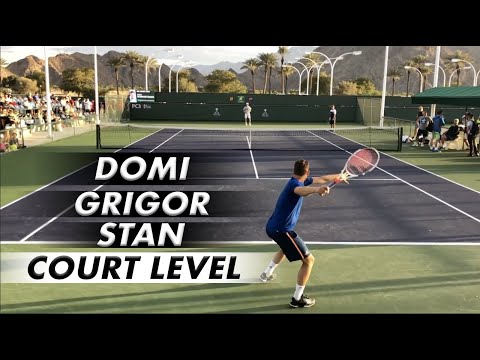 How the Pros Practice (60fps) - Dominic Thiem, Grigor Dimitrov, Stan Wawrinka and Alexander Zverev