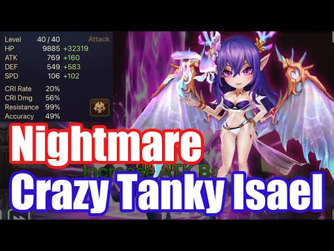 【Summoners War | Curry's RTA】The power crazy tanky resis100% Isael, the inescapable nightmare!!