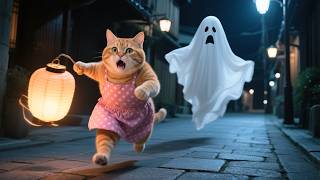 Download lagu Mama Cat Is Chased By Ghost 👻😨, Brave Ginger Kitten Rescues 💞 mp3