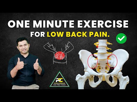 Low back pain due to stiff sacroiliac joint Try Pelvic drop home exercise for quick relief