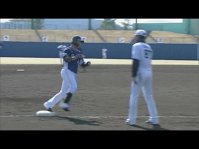 【春季キャンプ紅白戦】ライオンズ・鈴木将平 ライトへの2ランホームランでアピール!! 2023年2月22日 埼玉西武ライオンズ